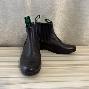 Men Half Boot Charro Vaquero La Barca Tradicional Botines de Mexico Sz 23- US 6